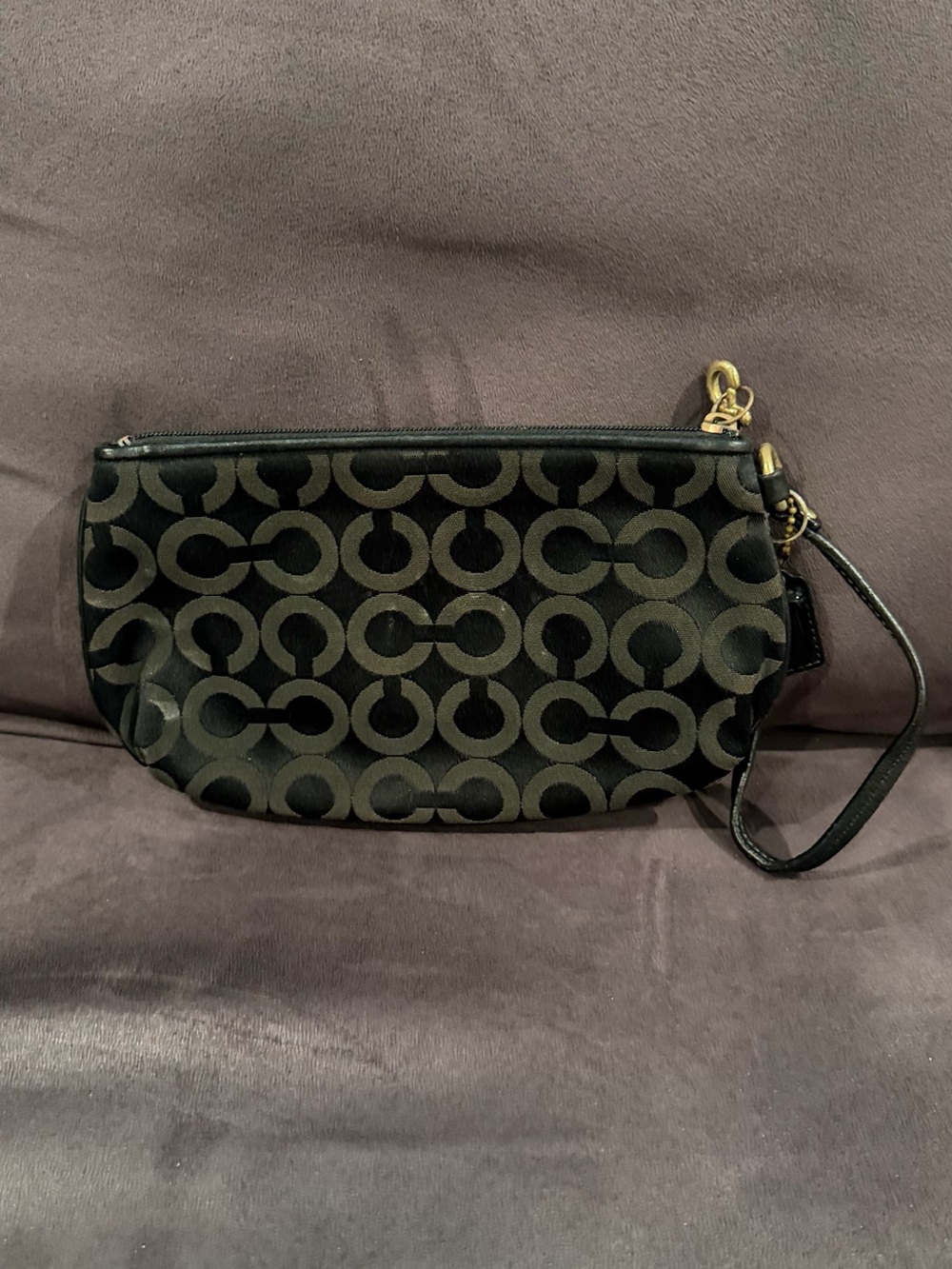 Coach Wristlet Black Clutch - Picture 2 of 8